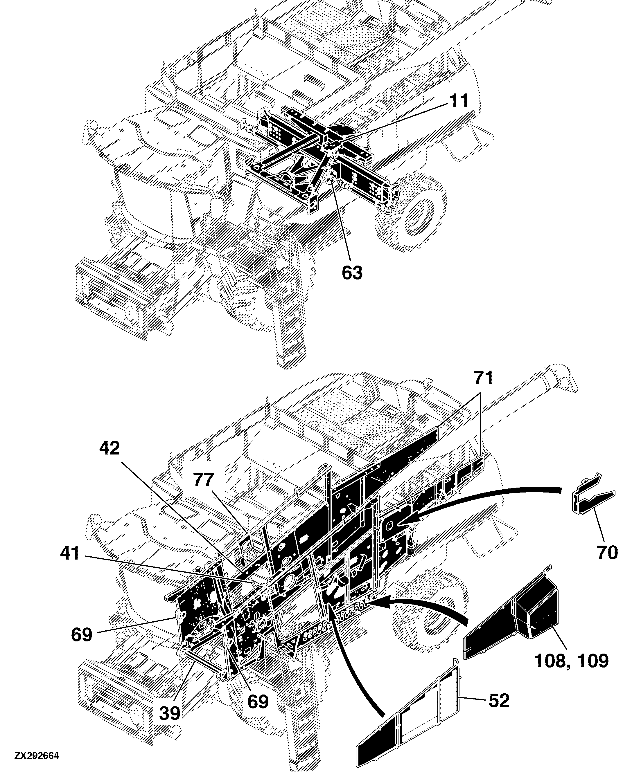 80 Frame, Miscellaneous Combine S660 - MY15