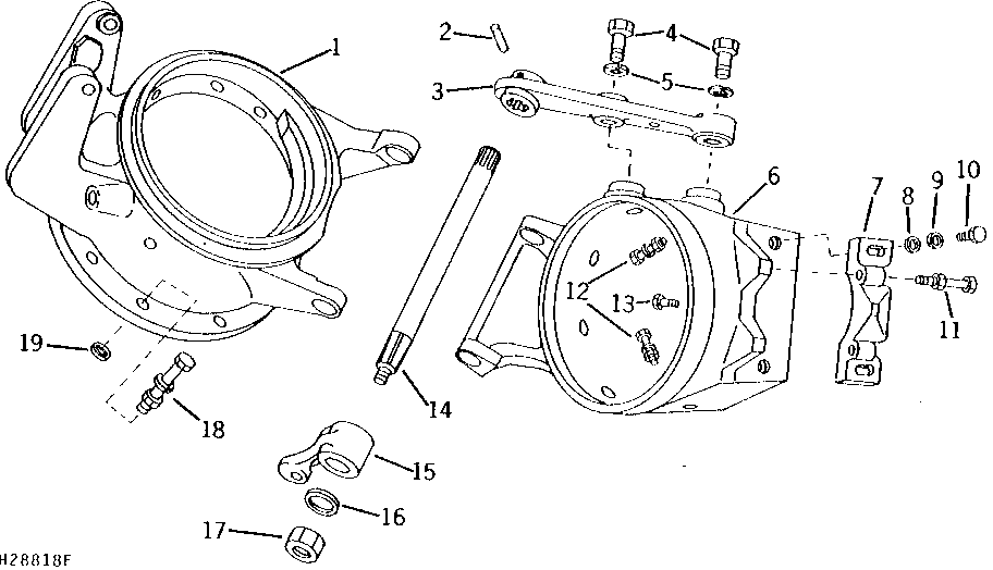 UNLOADING AUGER HINGE AND SWING (304001 - )
