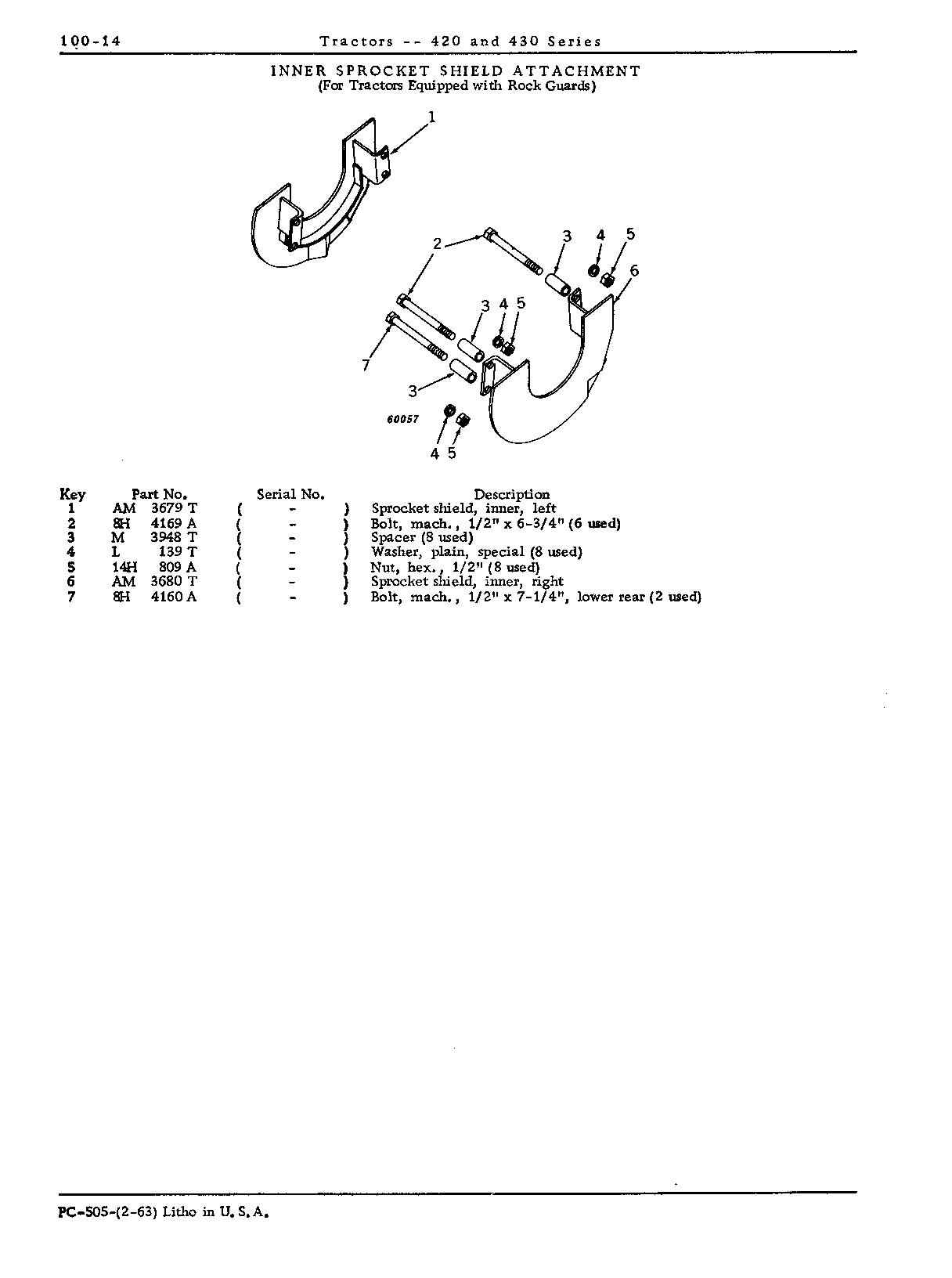 Inner sprocket shield (C)