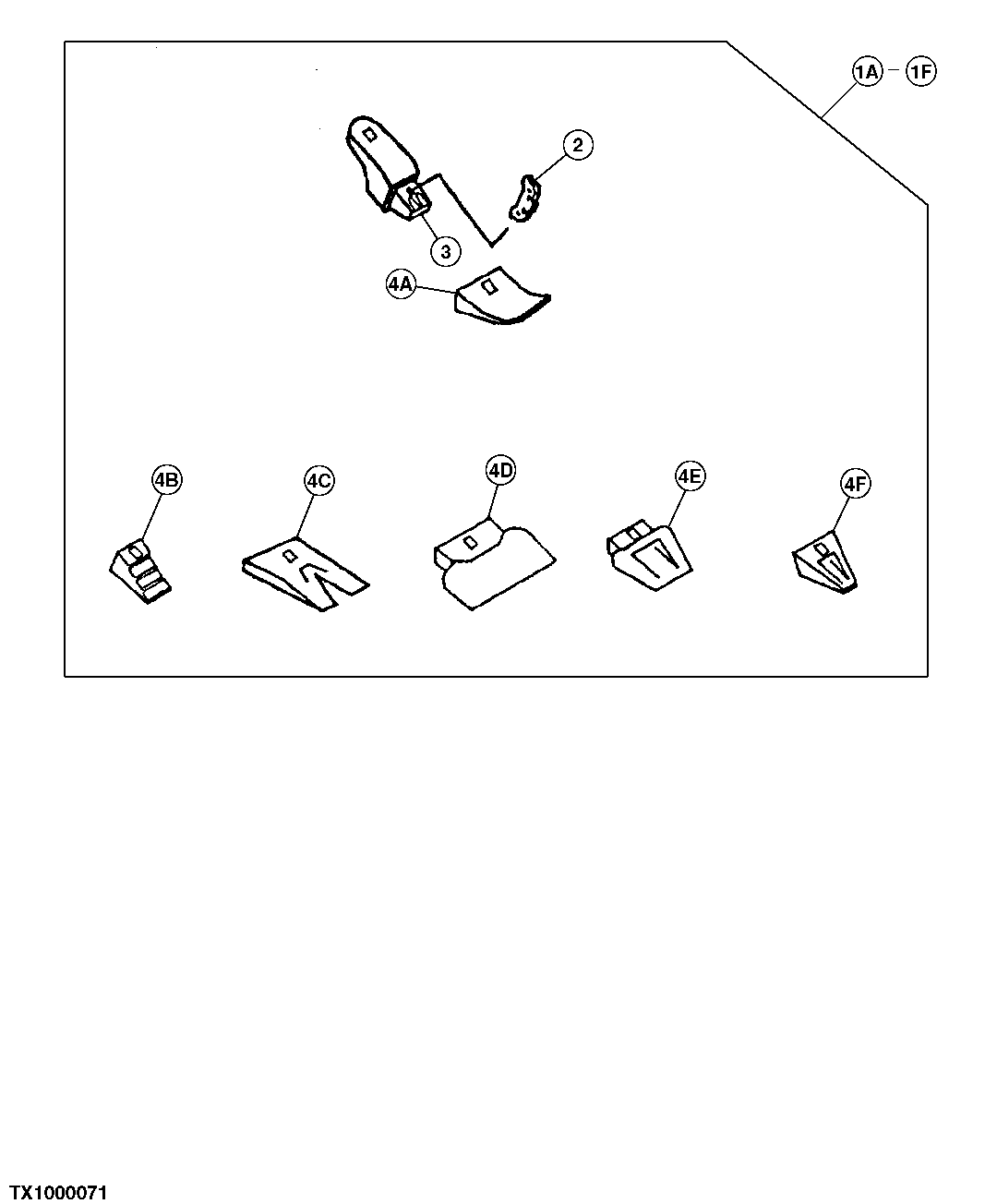 HEAVY DUTY HIGH CAPACITY BUCKET TOOTH ASSEMBLY (SEE FOOTNOTE)