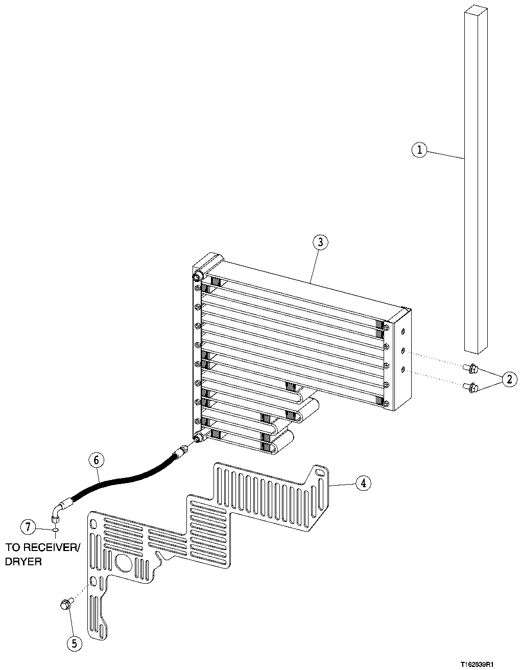 AIR CONDITIONING CONDENSER, GUARD AND MOUNTING