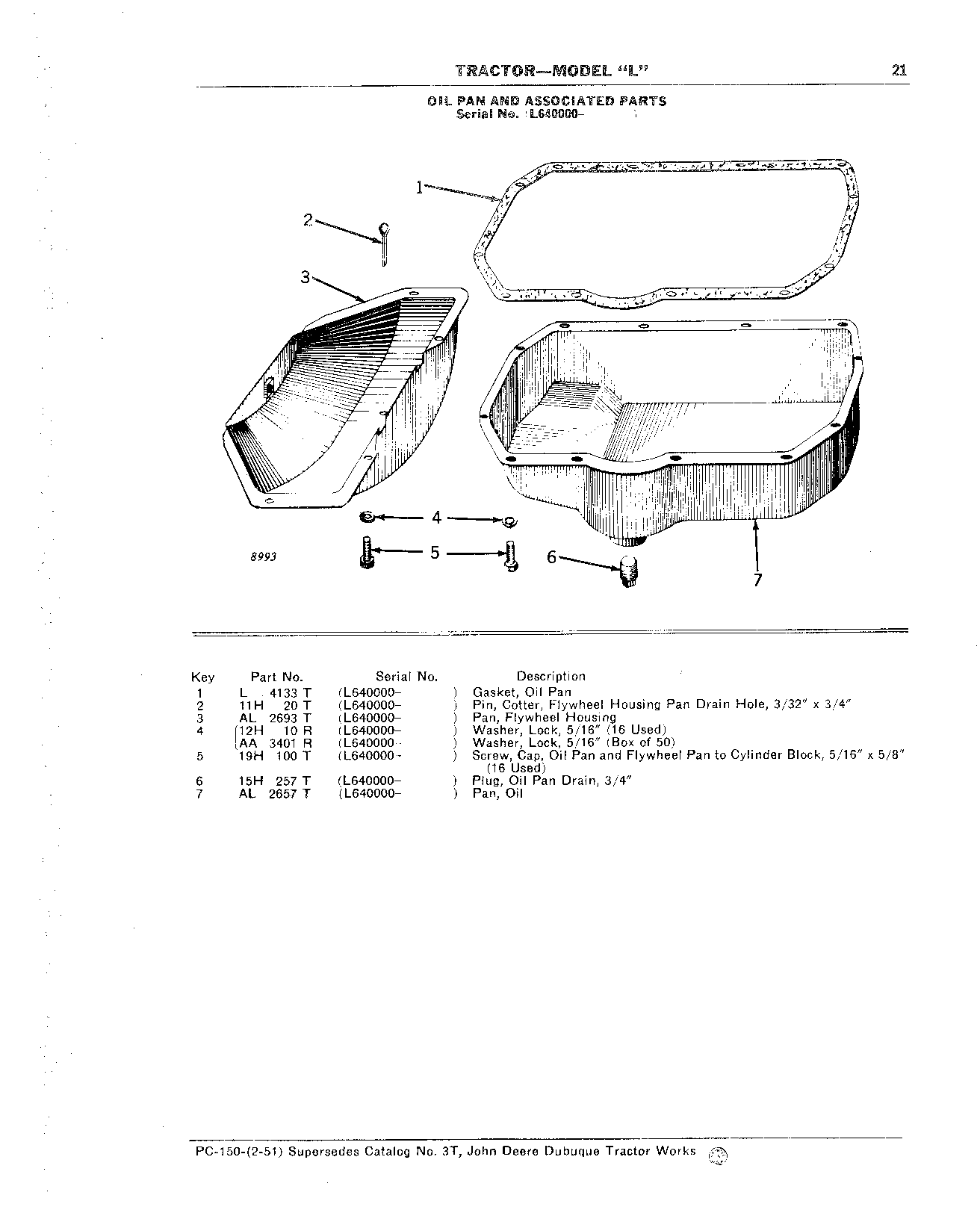 Oil Pan and Associated Parts (Continued)