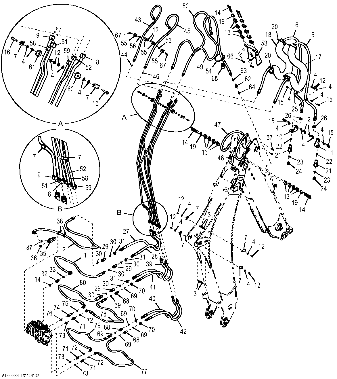 Bucket, Extension, and Auxiliary Hydraulics, Extendable Dipperstick