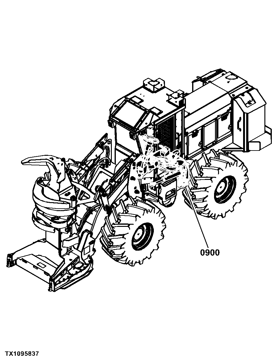 843K Wheeled Feller Buncher (Worldwide Edition)