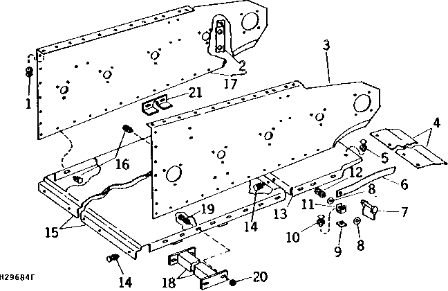 FEEDER HOUSE SIDE AND BOTTOM SHEETS - SIDEHILL (PADDLE TYPE)