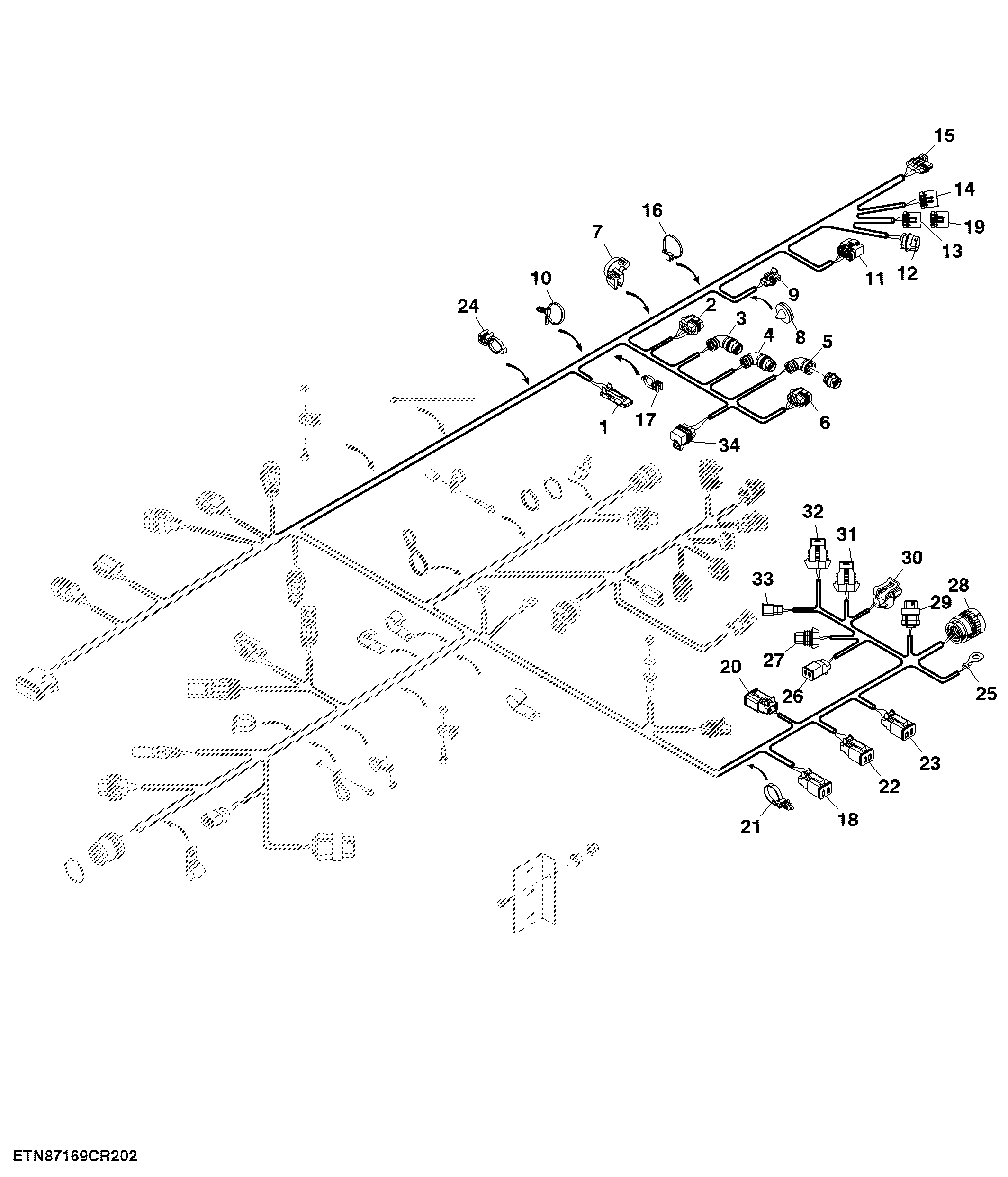 Main Wiring Harness Left Control Unit 1 (4/5)