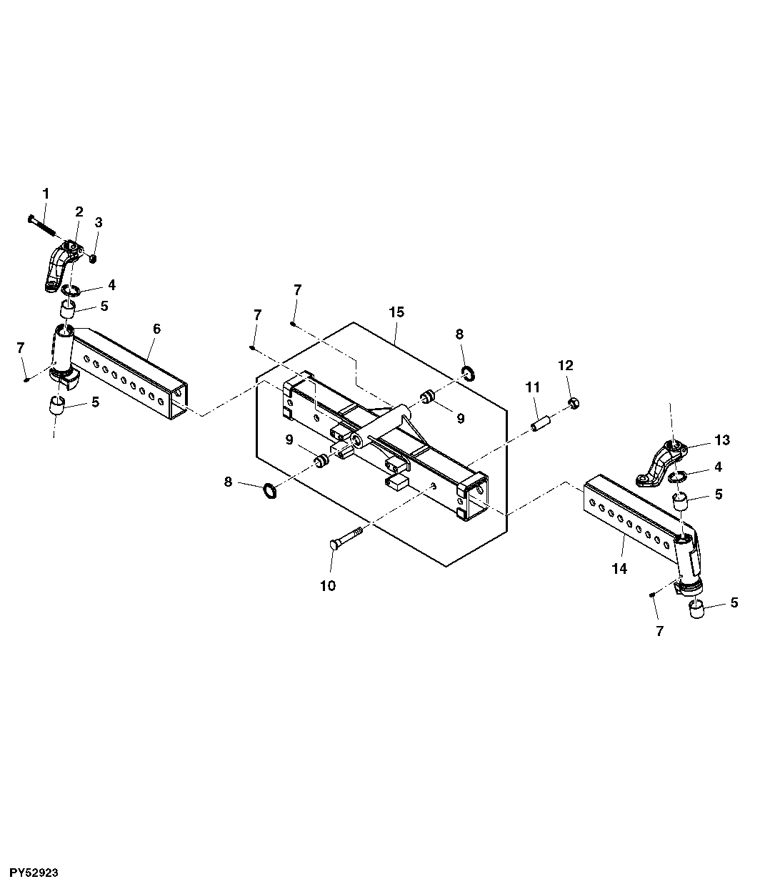 Front Axle Housing, Steering Arm and Axle Knee, 2WD