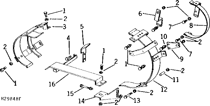 SEPARATOR AND UNLOADING AUGER DRIVE BELT GUIDES