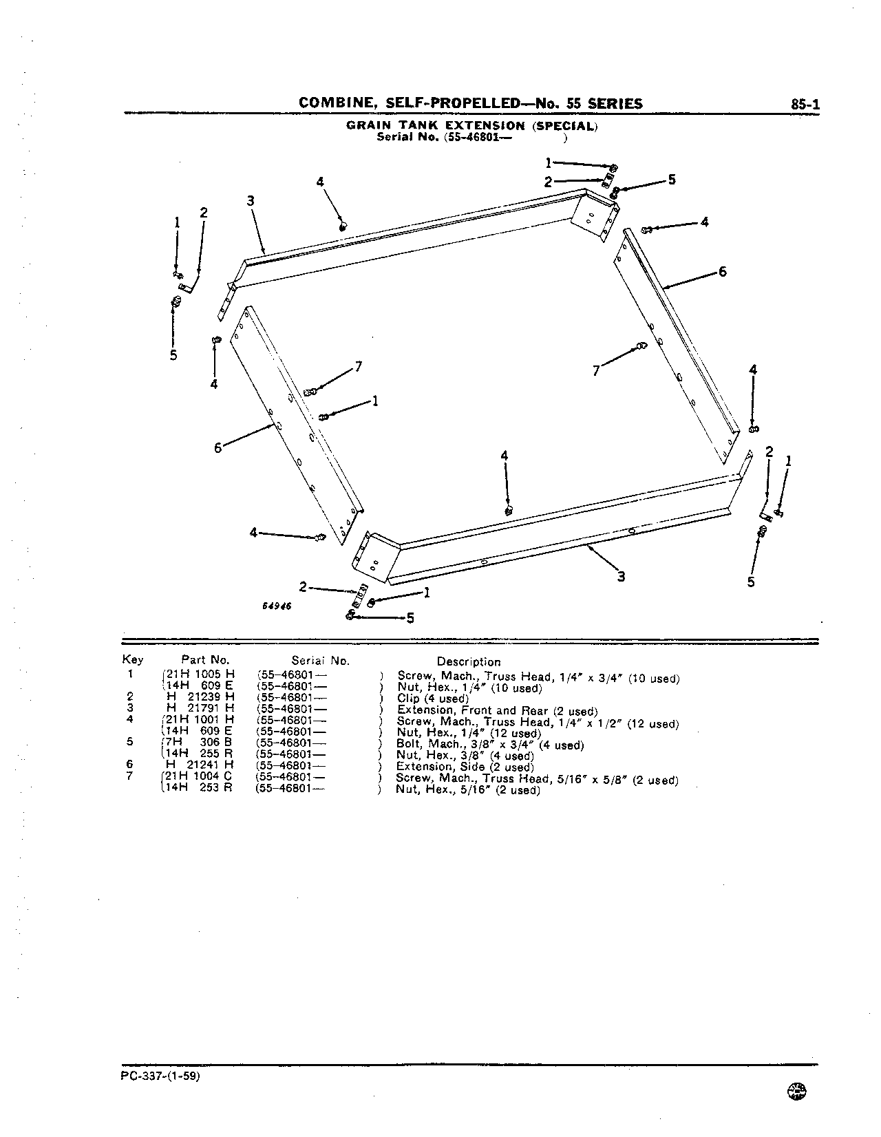 Extension, Grain Tank