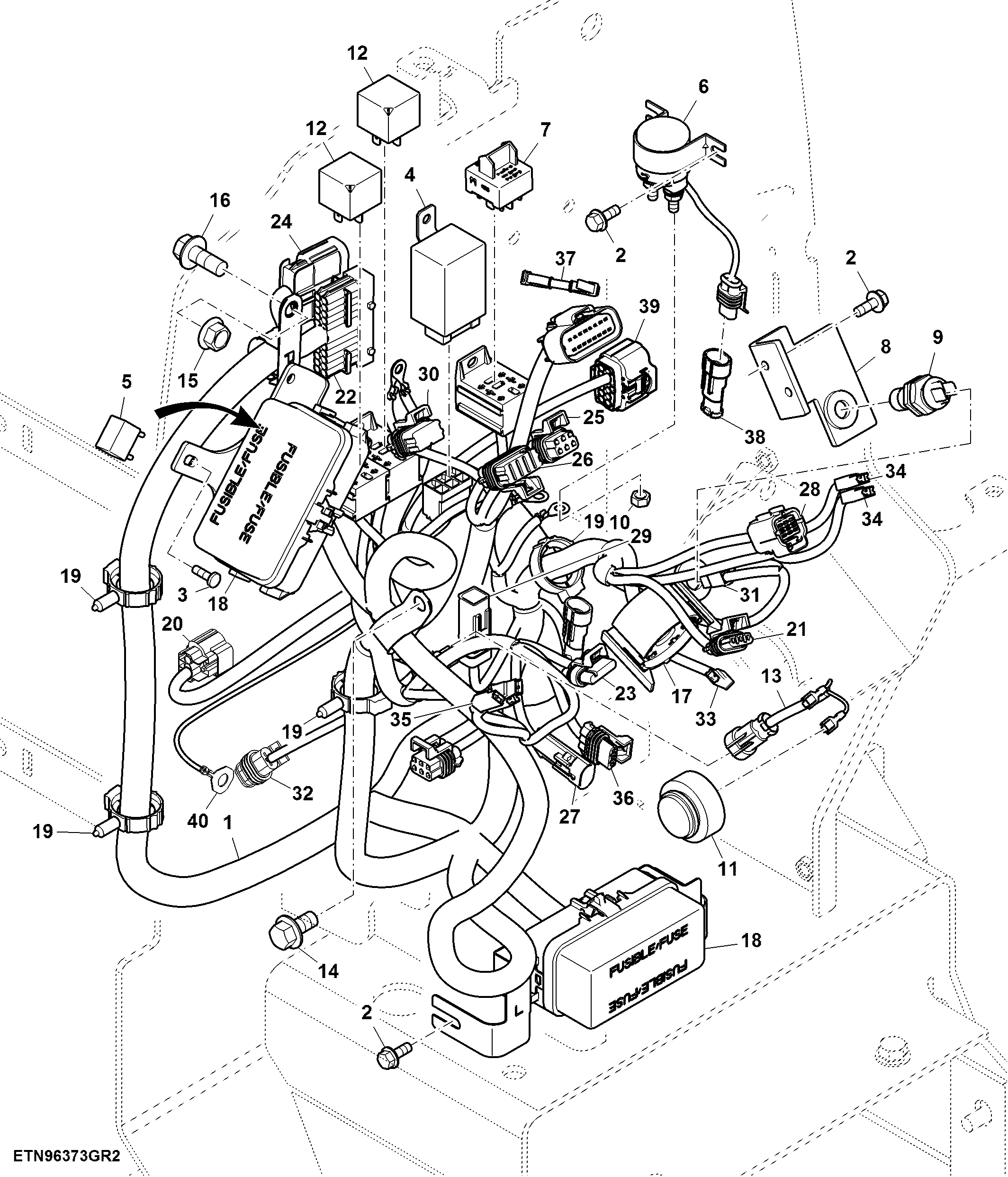 Console Wiring Harness, PowrReverser™, IOOS