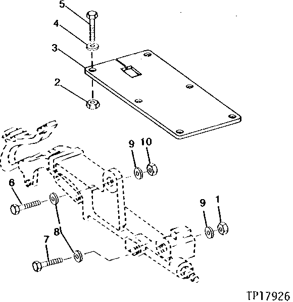 DIFFERENTIAL LOCK VALVE ATTACHING HARDWARE ( - 530593)