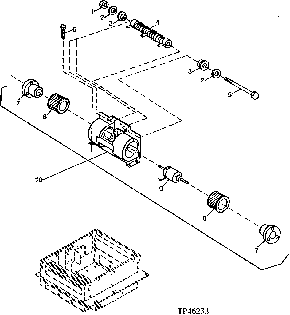 CAB HEATER AND AIR CONDITIONING BLOWER MOTOR (801200 - 816286)
