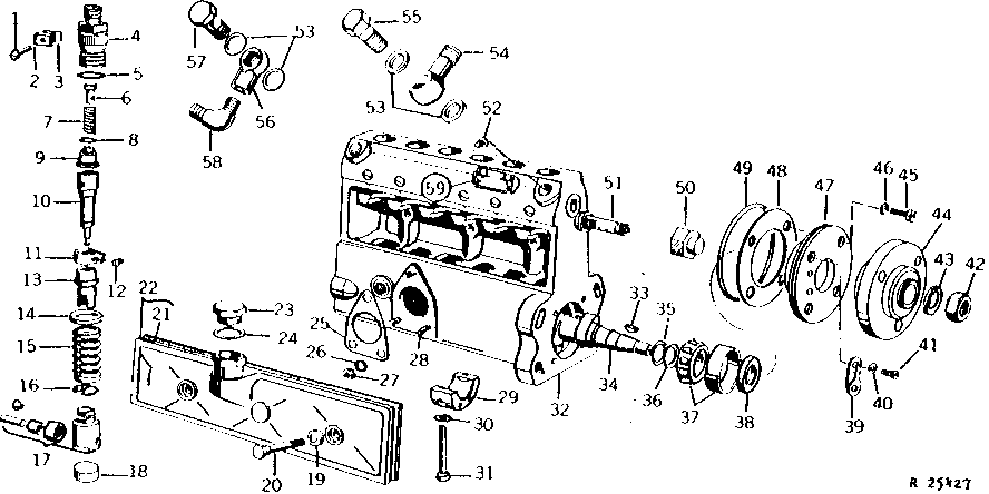 FUEL INJECTION PUMP HOUSING, DRIVE AND DELIVERY VALVE - CONTINUED
