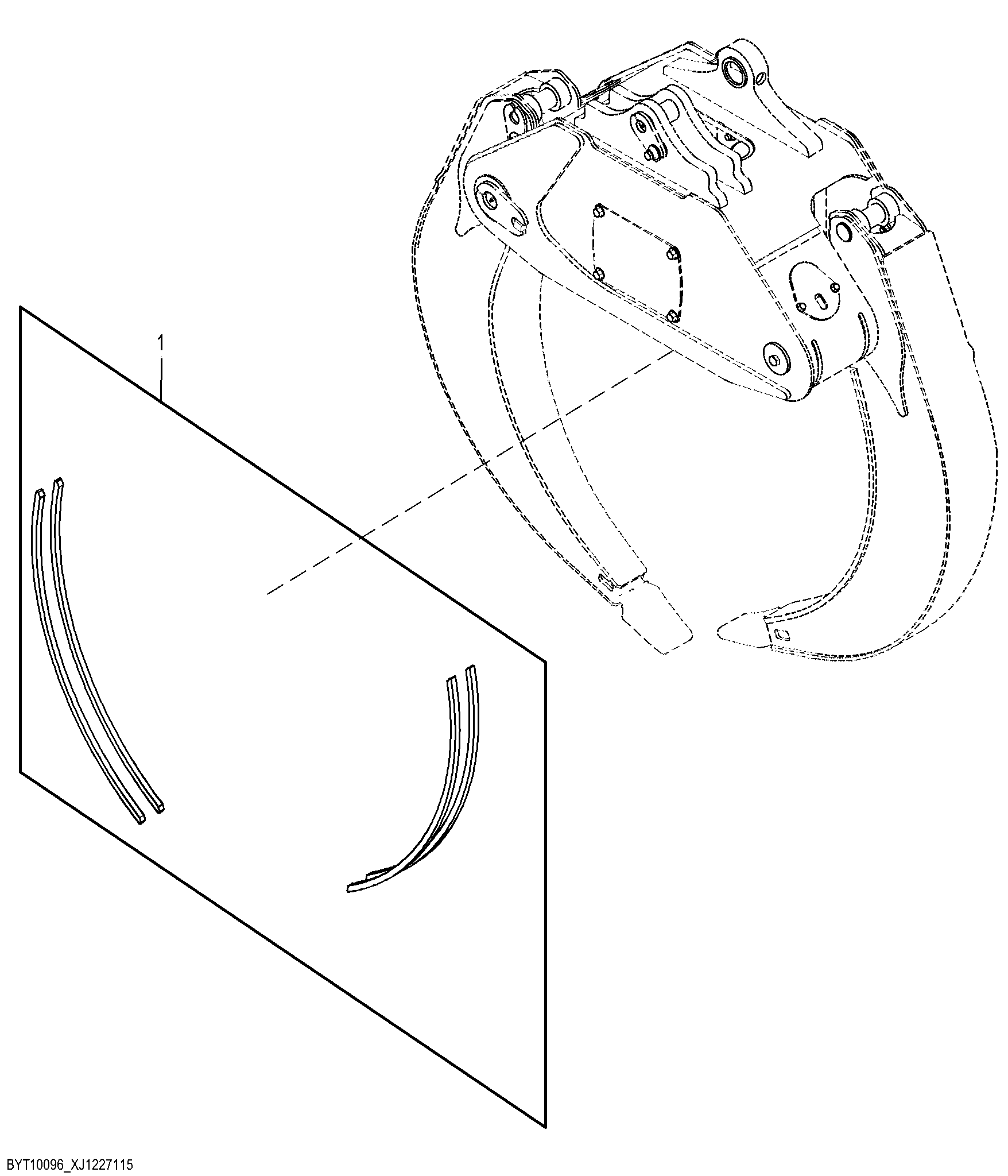 Wear Strip Kit, 19.1 Sq Ft Grapple