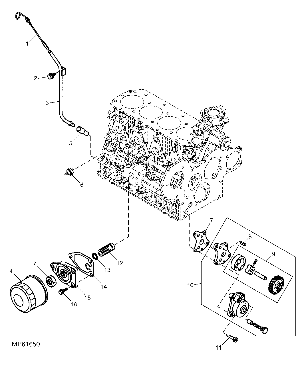 Engine Oil Pump, Filter And Dipstick (4TNE84-EJTLB) ( - 311032)