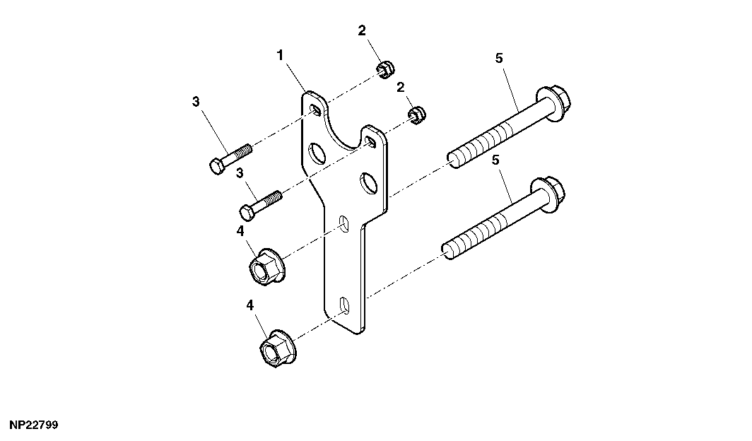 WIRING HARNESS CONNECTOR PLATE AND HARDWARE (23-ROW )