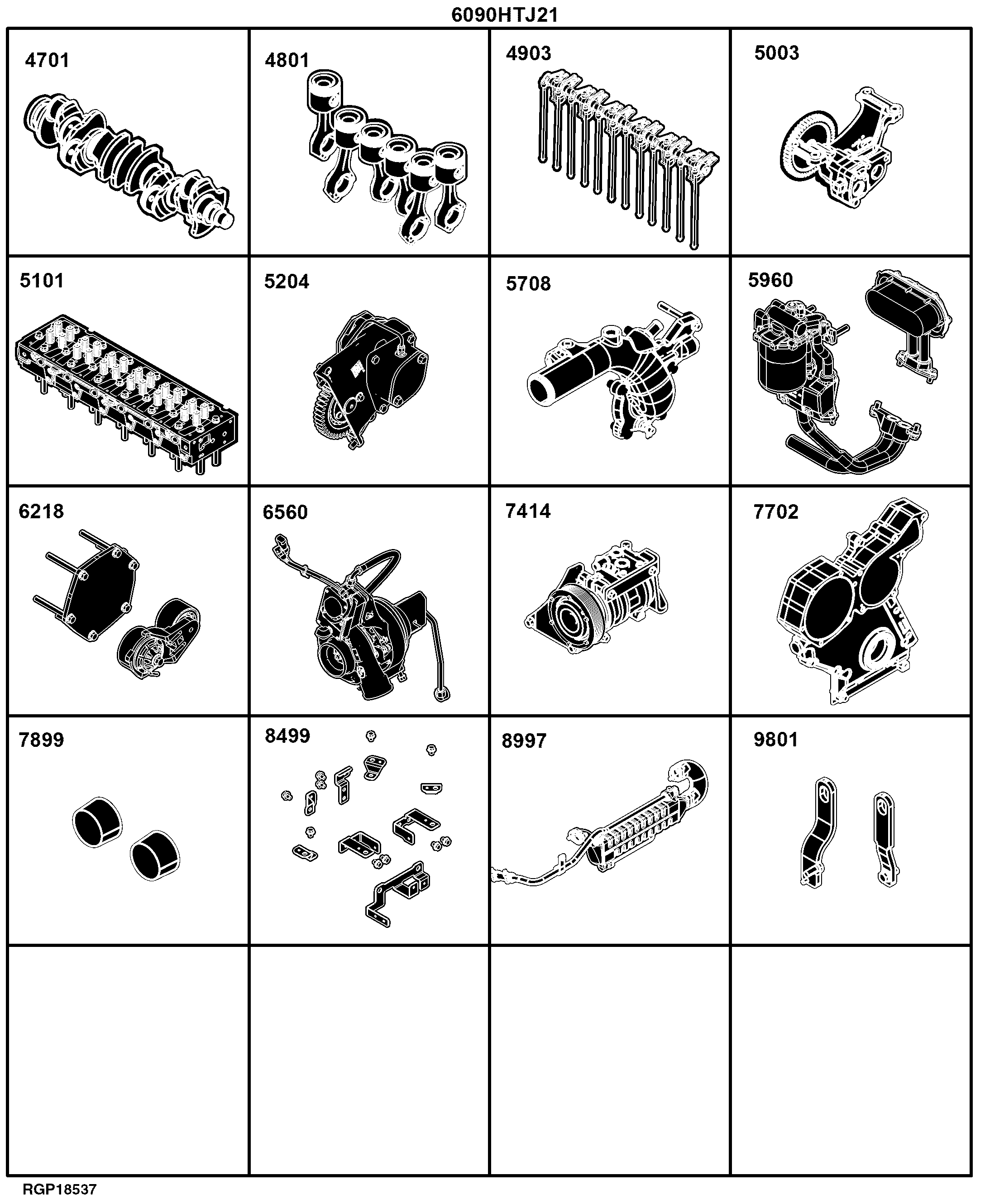 04B Diesel Engine 6090HTJ21-RE553462