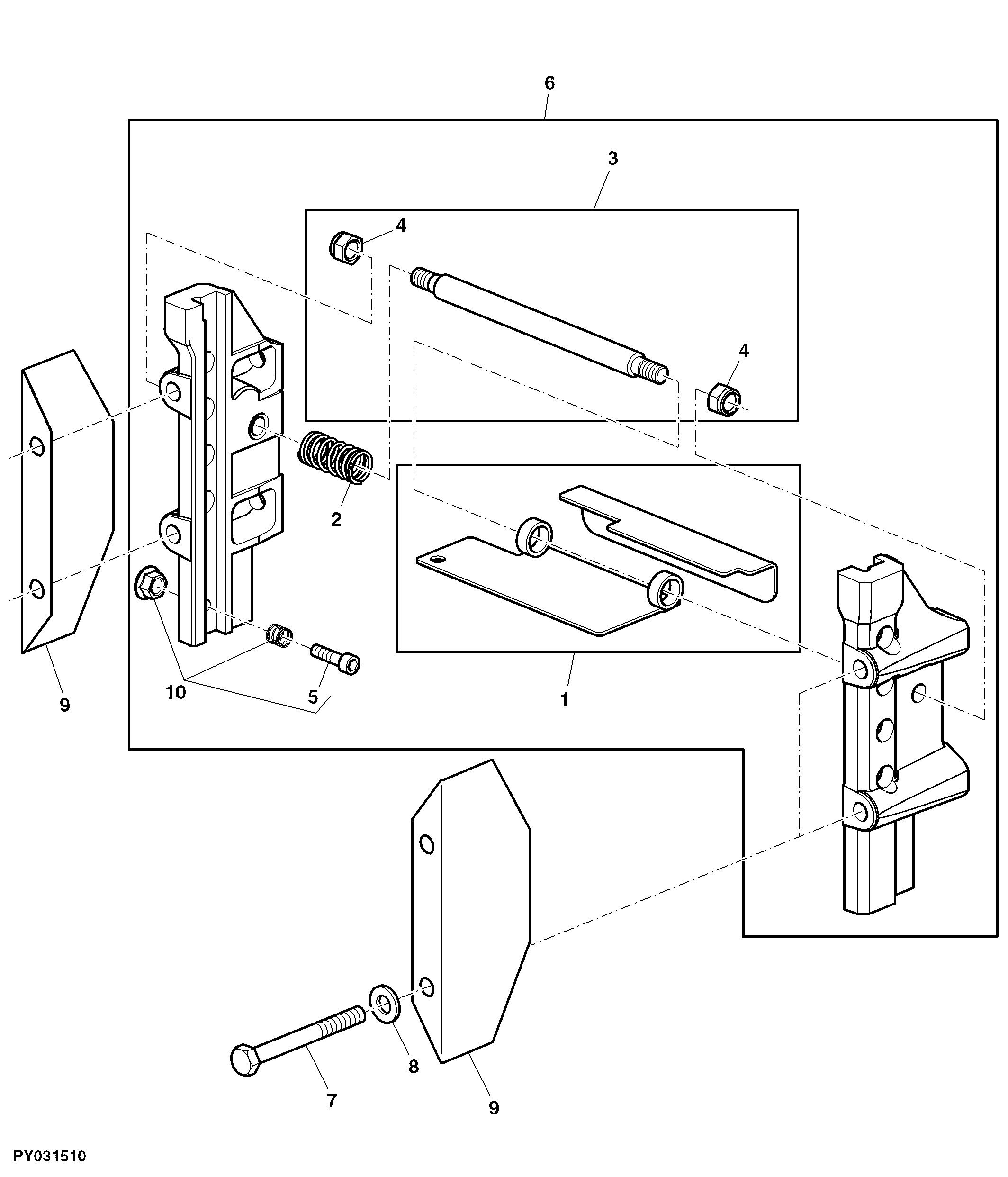 BRACKET, TRAILER HITCH HEIGHT ADJUSTABLE - 4 POSITION