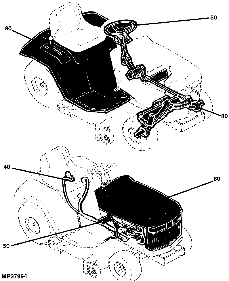240, 245, 260, 265, 285 & 320 Lawn and Garden Tractors