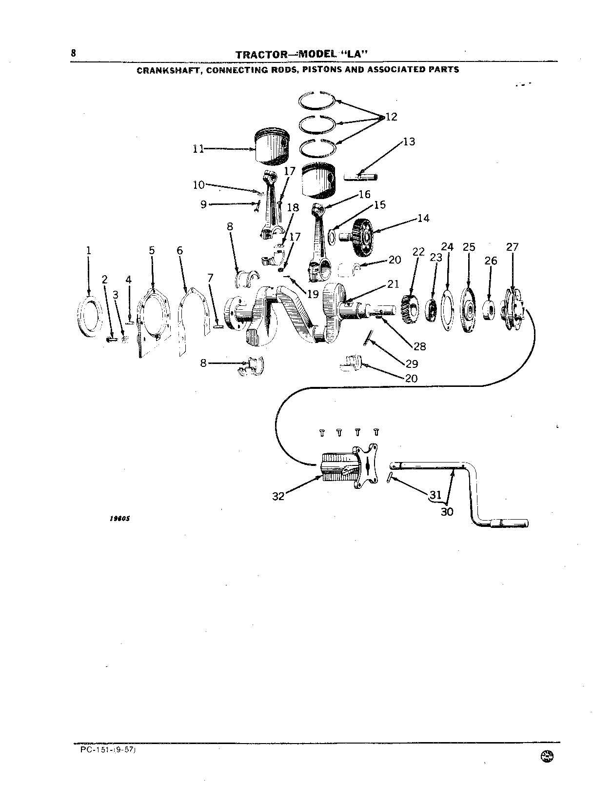 Bearing Inserts, Front and Rear Main