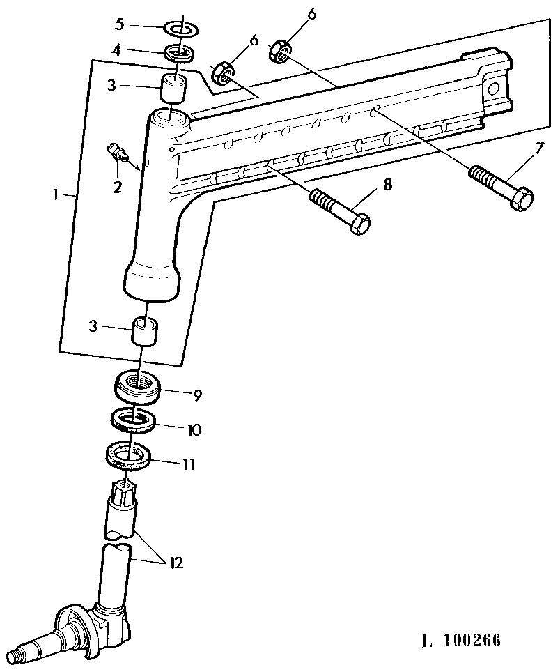 FRONT AXLE KNEE/SPINDLE KNUCKLE (WITH SG2 CAB)