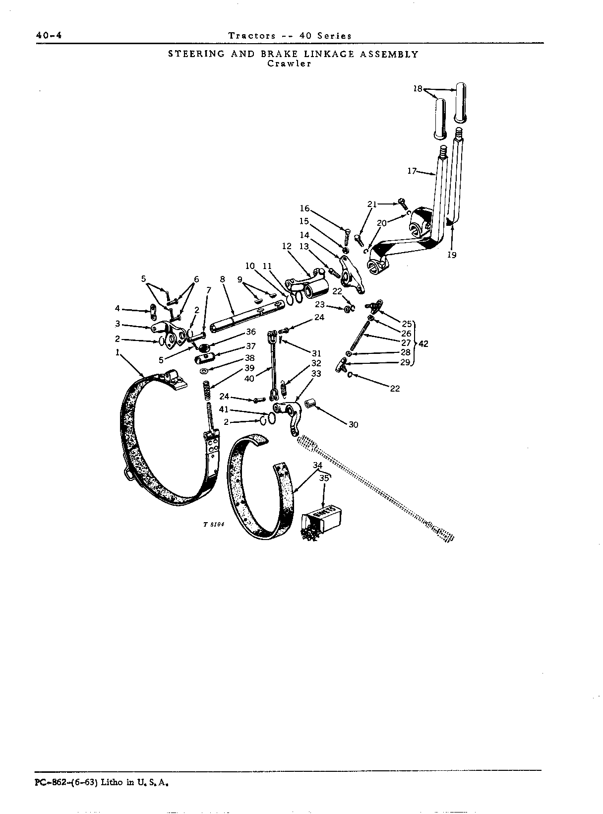 Brake linkage (C)