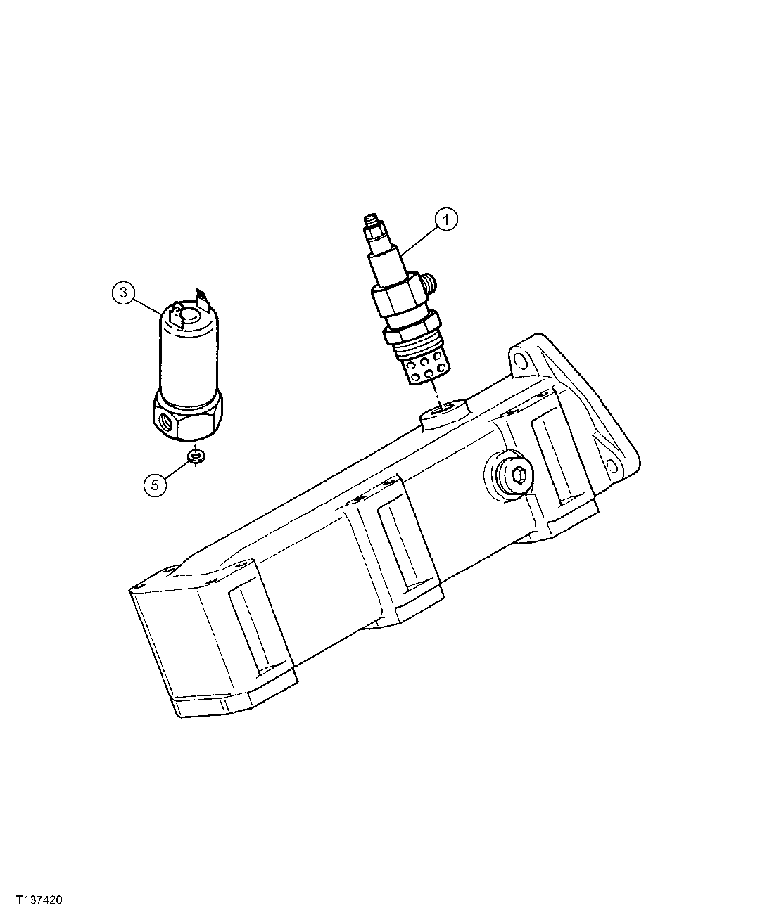 ENGINE STARTING AID GLOW PLUG AND SOLENOID