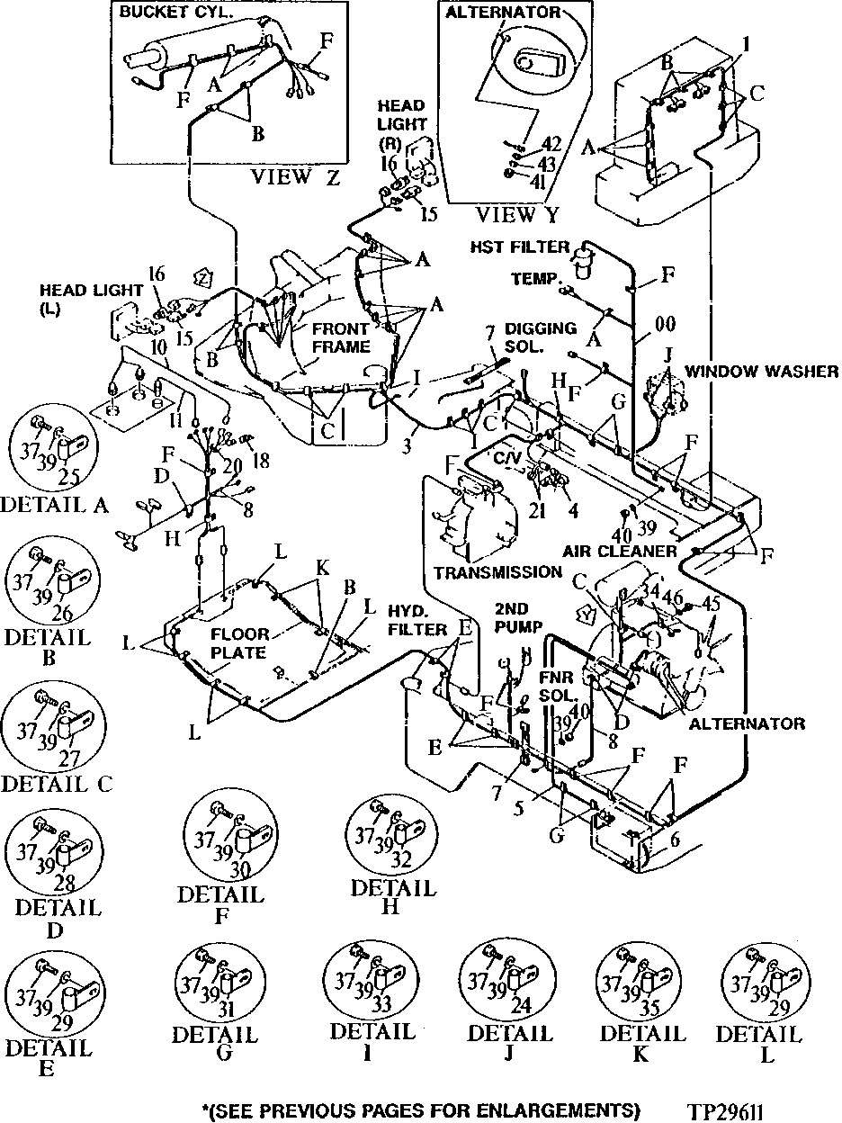 MAIN WIRING HARNESS (WITH CAB AND AIR CONDITIONING) ( - 000285)