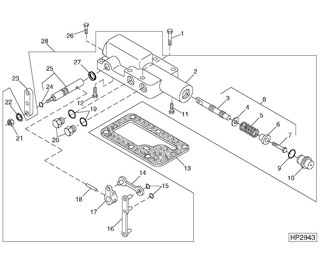 Hydrostatic Drive Displacement Control Valve (Ring and Pinion)