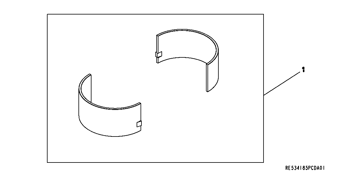9901 CONNECTING ROD BEARINGS, UNDERSIZED