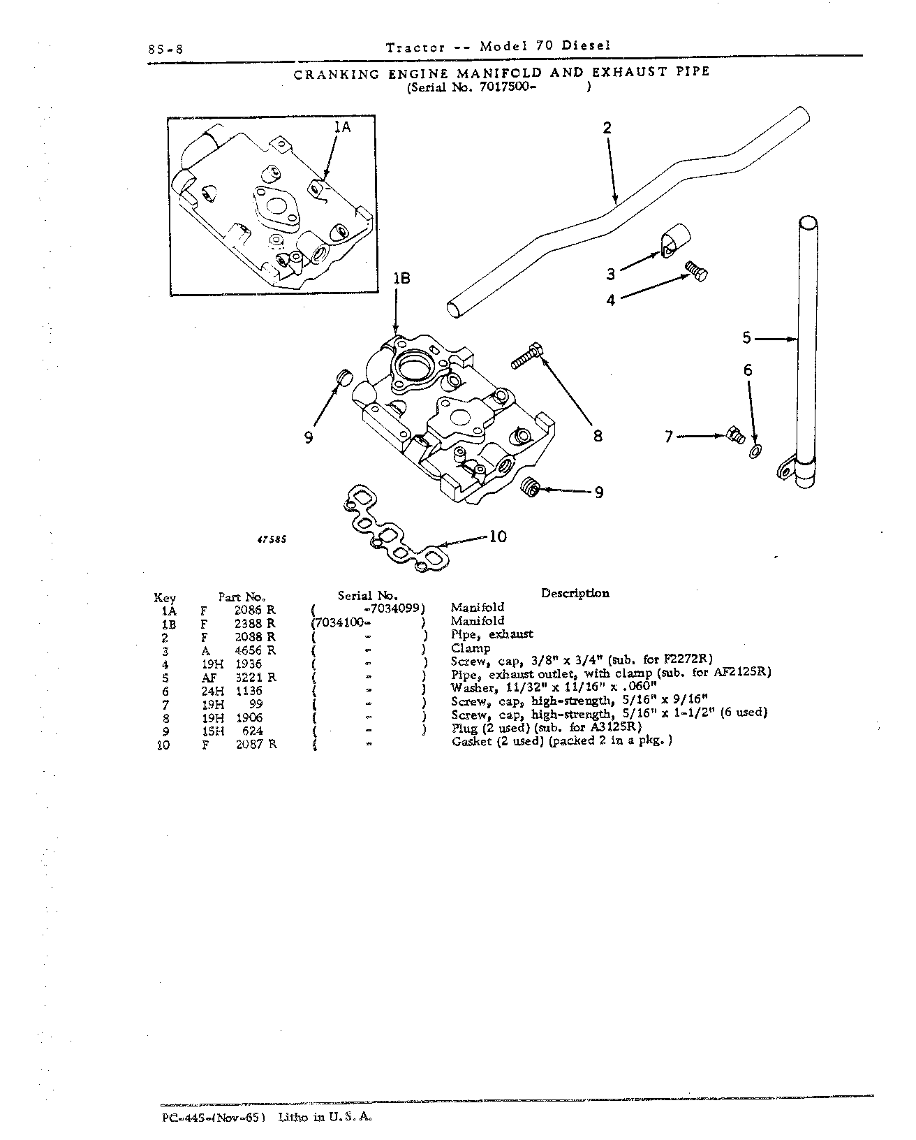 Section 85 - Cranking Engine (Continued)