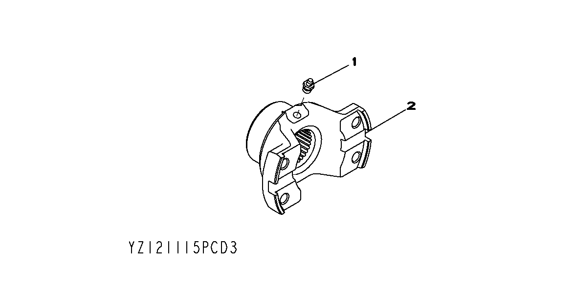 YZ121115 INPUT YOKE(1400)(748H);CODE C3 - ORDER CODE 1303