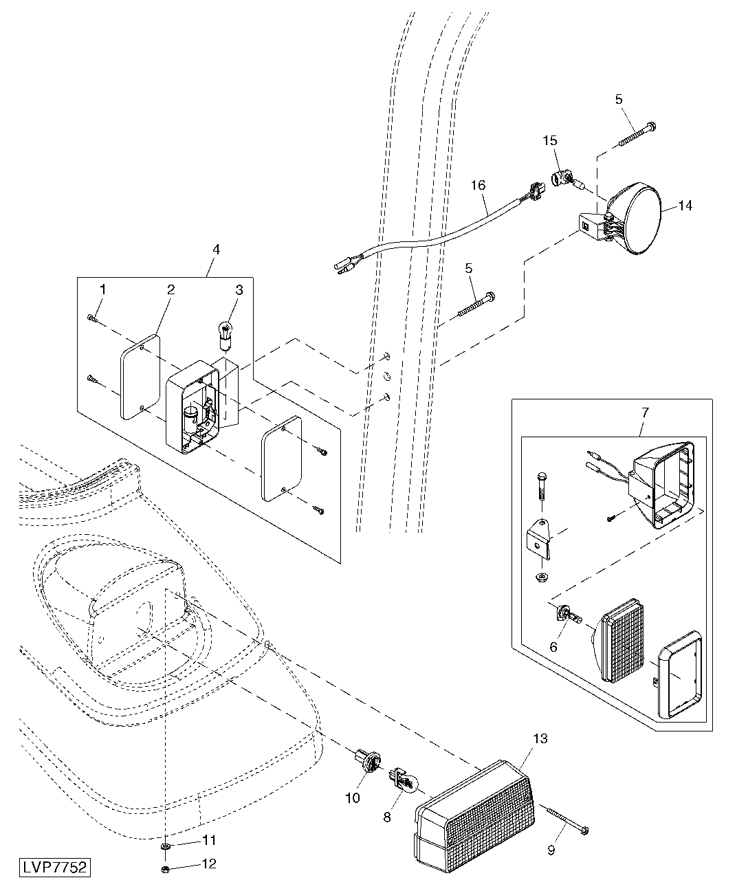 REAR LIGHTS (ISOLATED OPEN OPERATOR STATION)