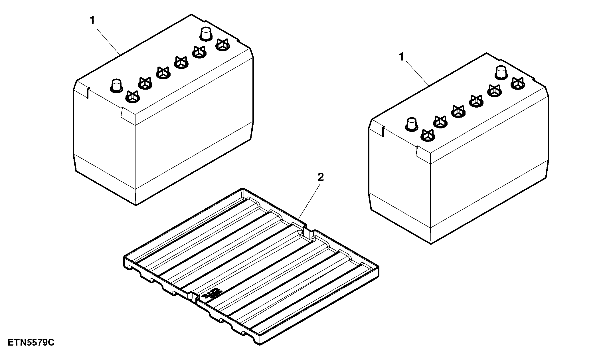 Battery Tray W/ Battery