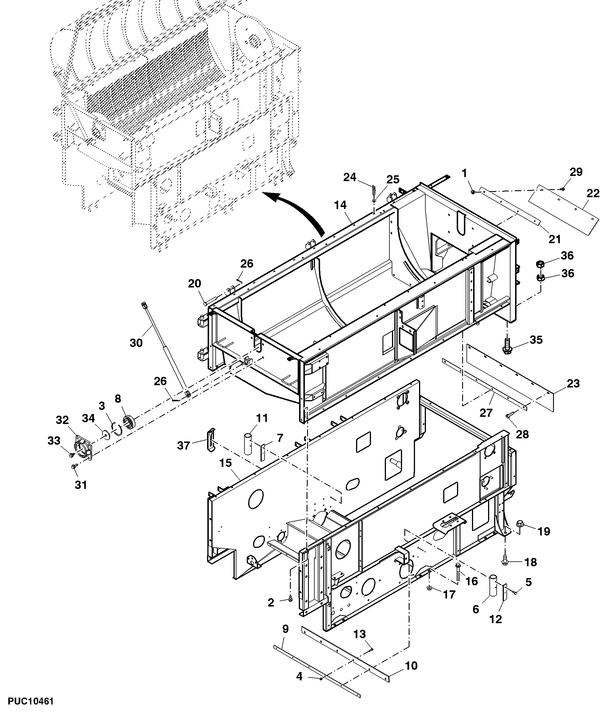 Threshing Frame (Chopper Attachment) (Optional)