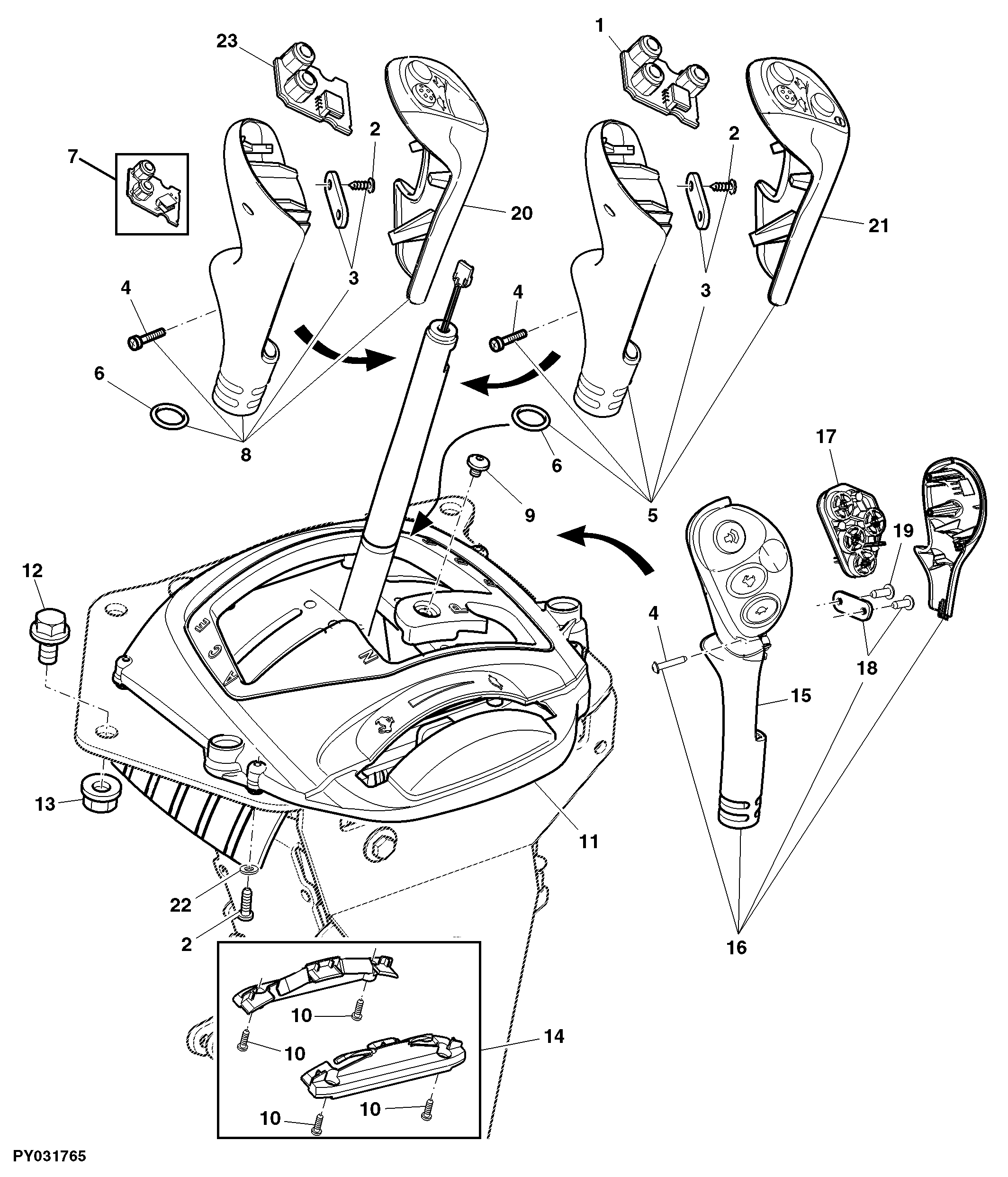RANGE SHIFT COMPONENTS (POWRQUAD PLUS OR AUTOQUAD PLUS)