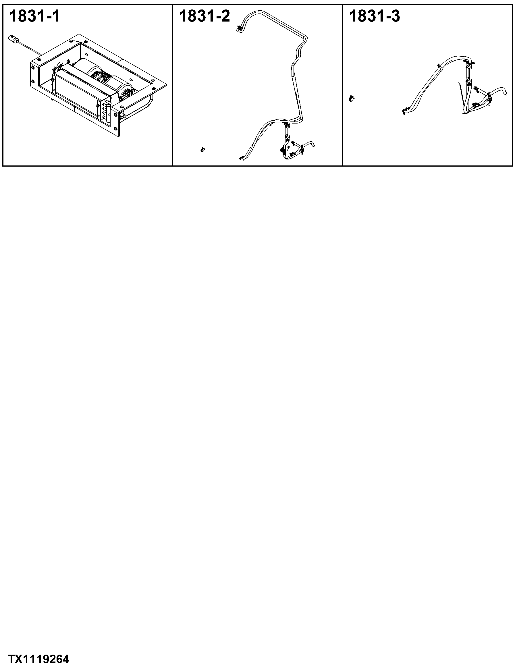1831 Heater, Hoses & Controls