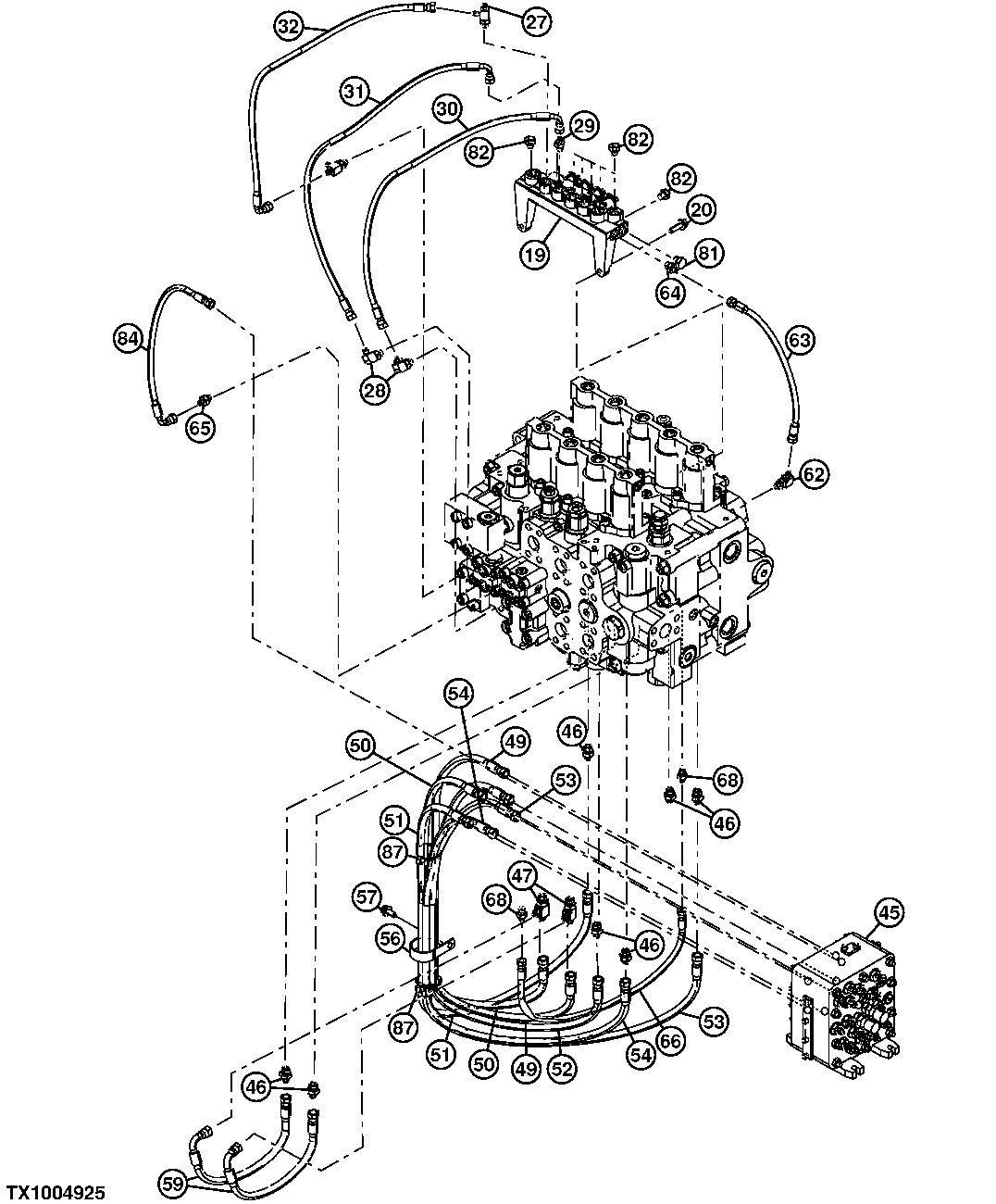 Pilot Lines (Control Valve Bottom To Pilot Signal Manifold)