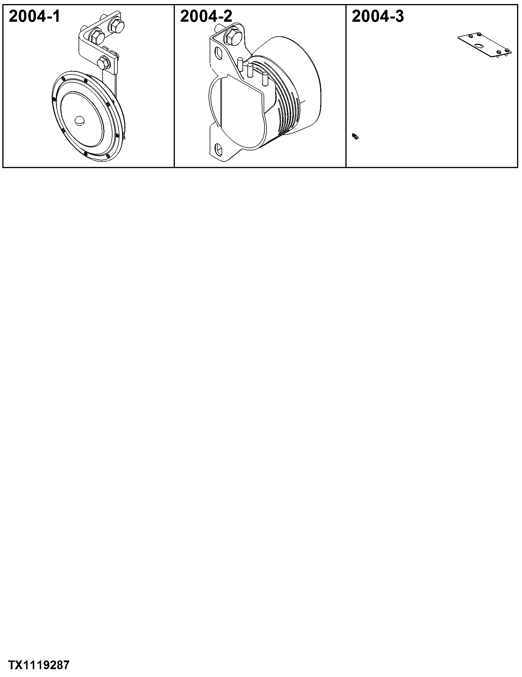 2004 Warning Devices Including Horn & Reverse Alarm