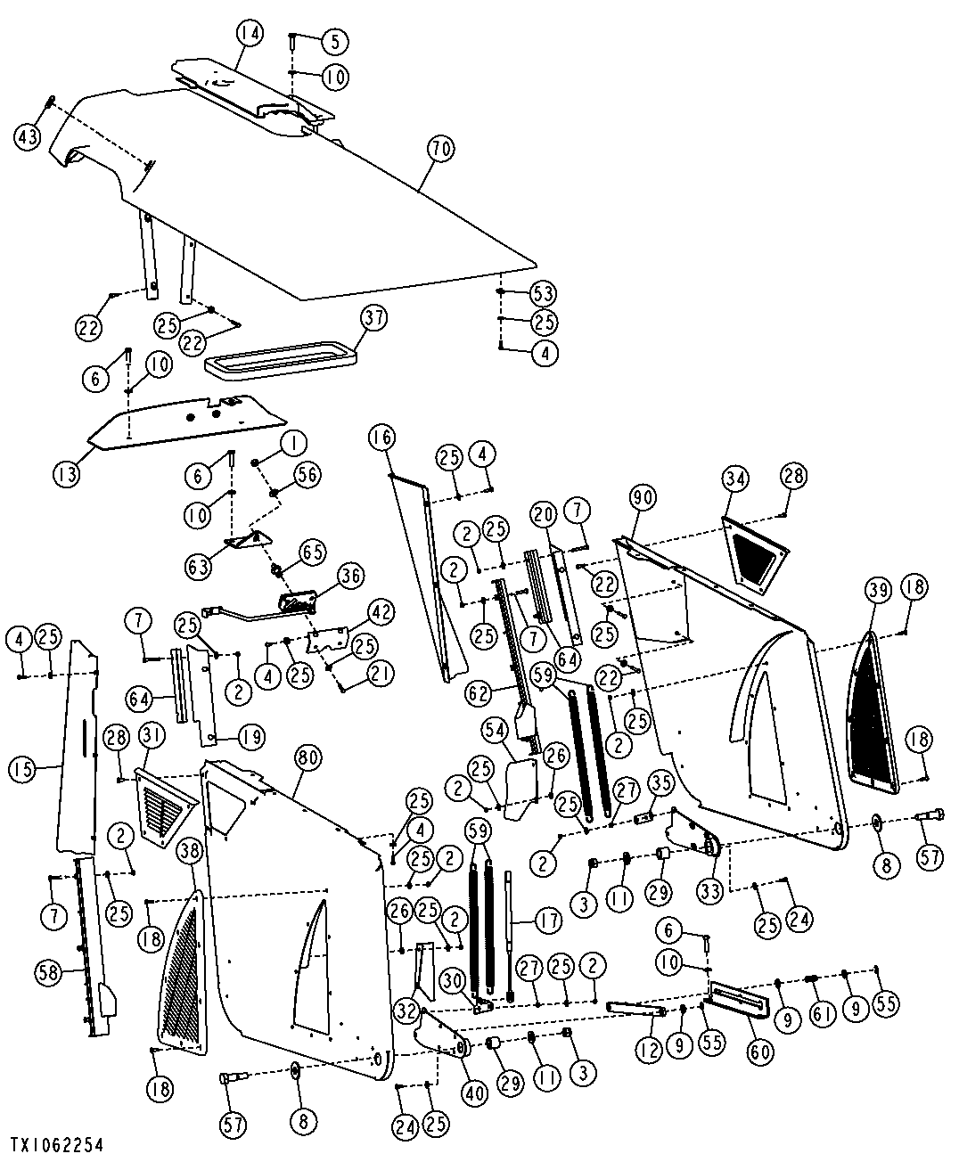 Hood and Engine Side Panels (Engine 6068HT067)