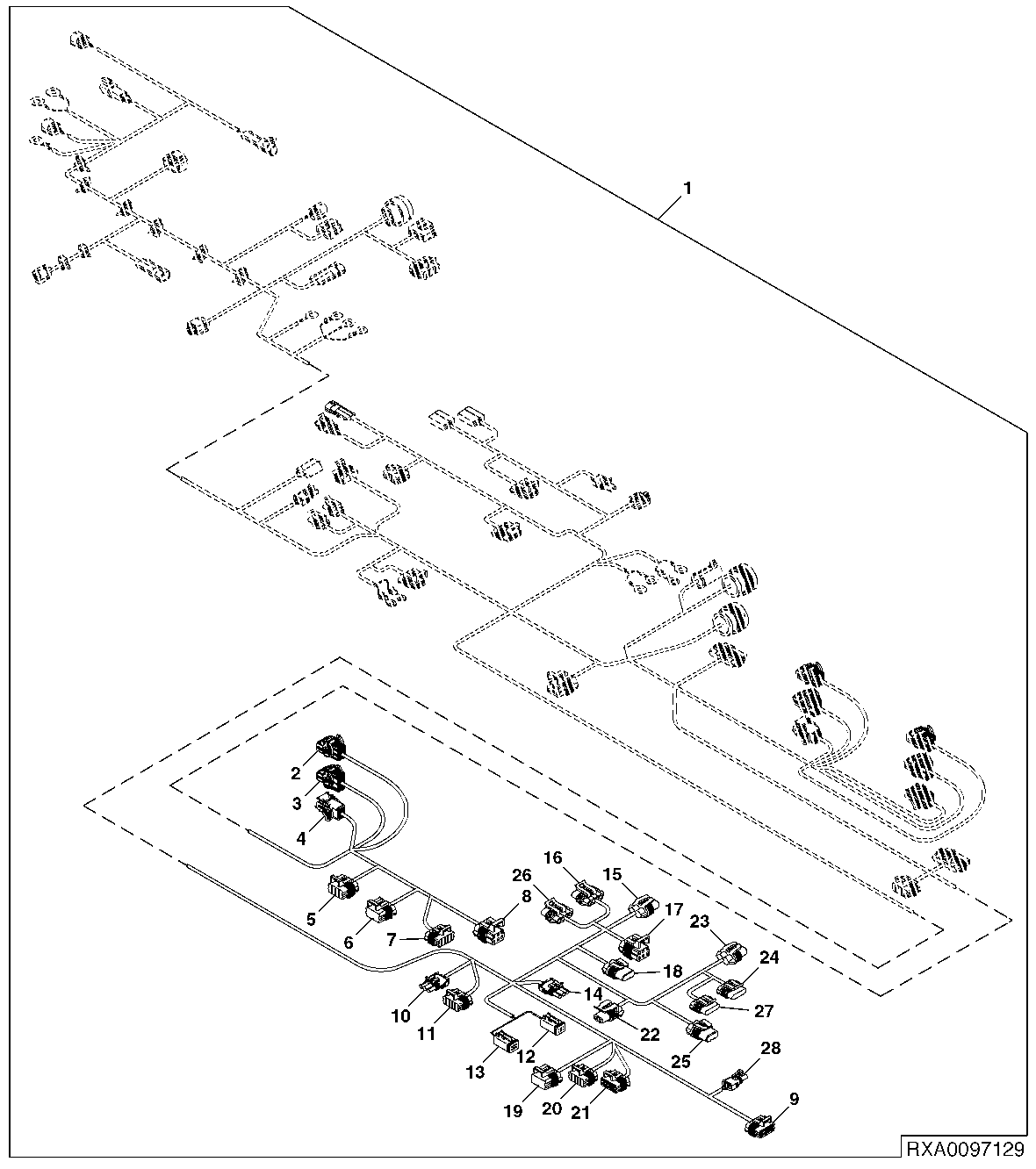Chassis Wiring Harness Connector (Export) (Non-Certified) (3/3) ( - 012999)