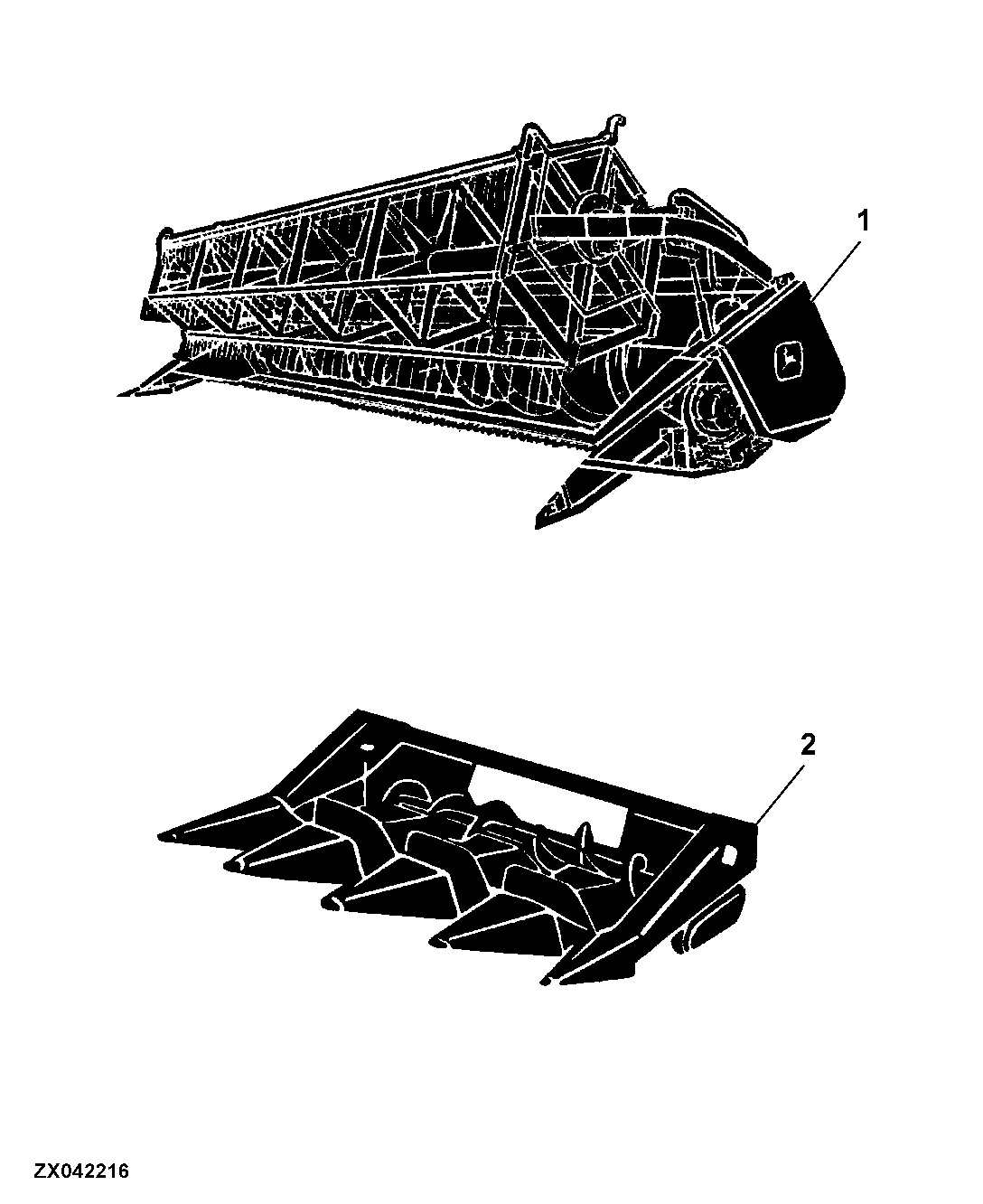 100 CUTTING PLATFORM, CORN HEAD
