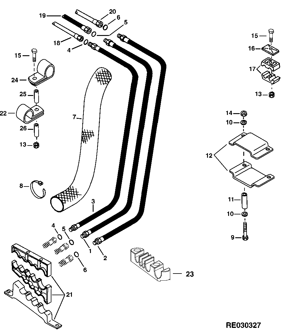 SELECTIVE CONTROL VALVE LINES (12-SPEED SYNCRO/24-SPEED POWRSYNC)