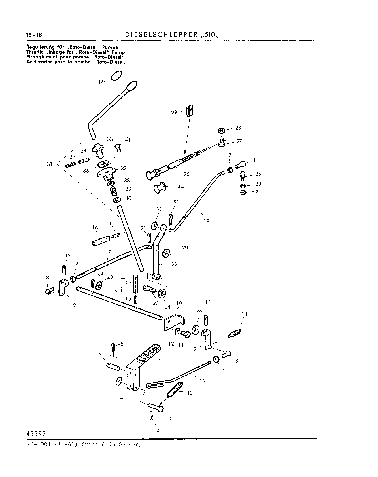 Cut-off Lever Rod (Continued)