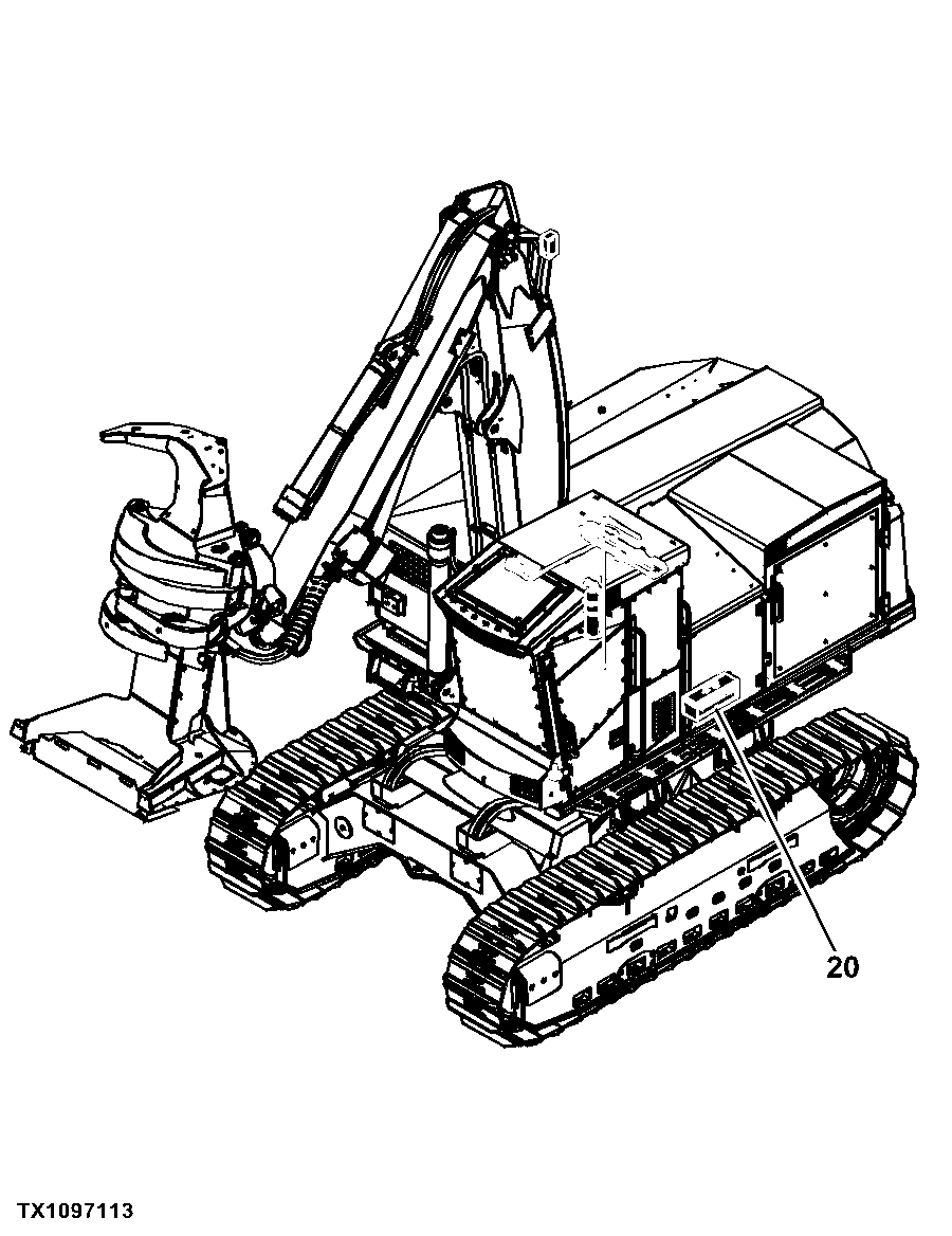 909K Tracked Feller Buncher (PIN: 1T0909KX_ _D181103 - D270472)(PIN: 1T0909KX_ _C181103 - C270472)
