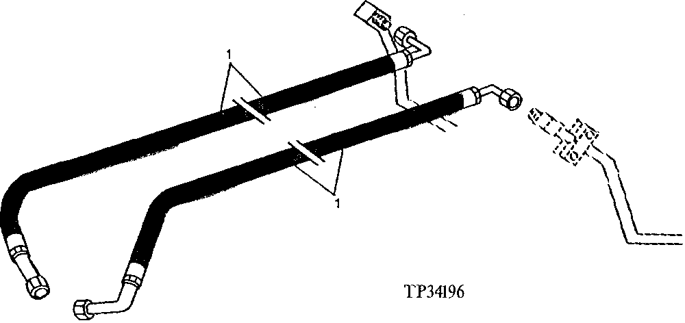 Main HFWD Hydraulic Hoses (From Rear To Front Lines) (539488 - 543489)