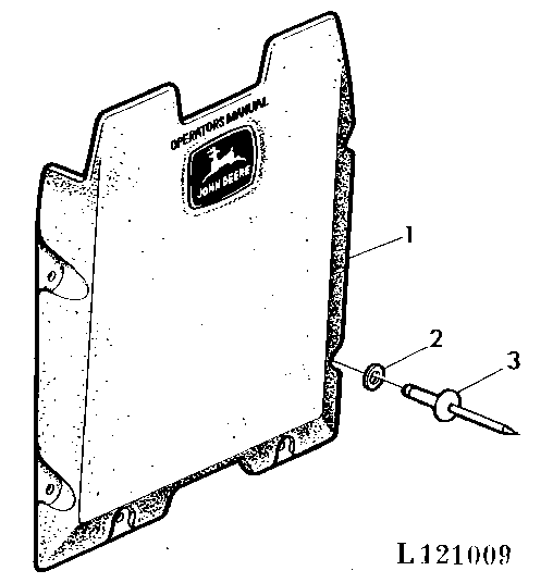 OPERATOR'S MANUAL STORAGE BRACKET (WITH CAB)