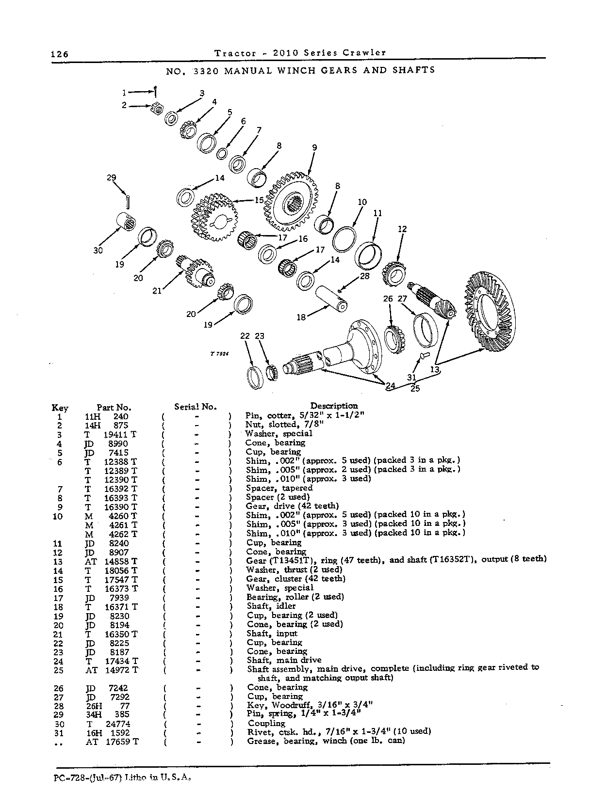 Drawbar assembly, winch (Continued)