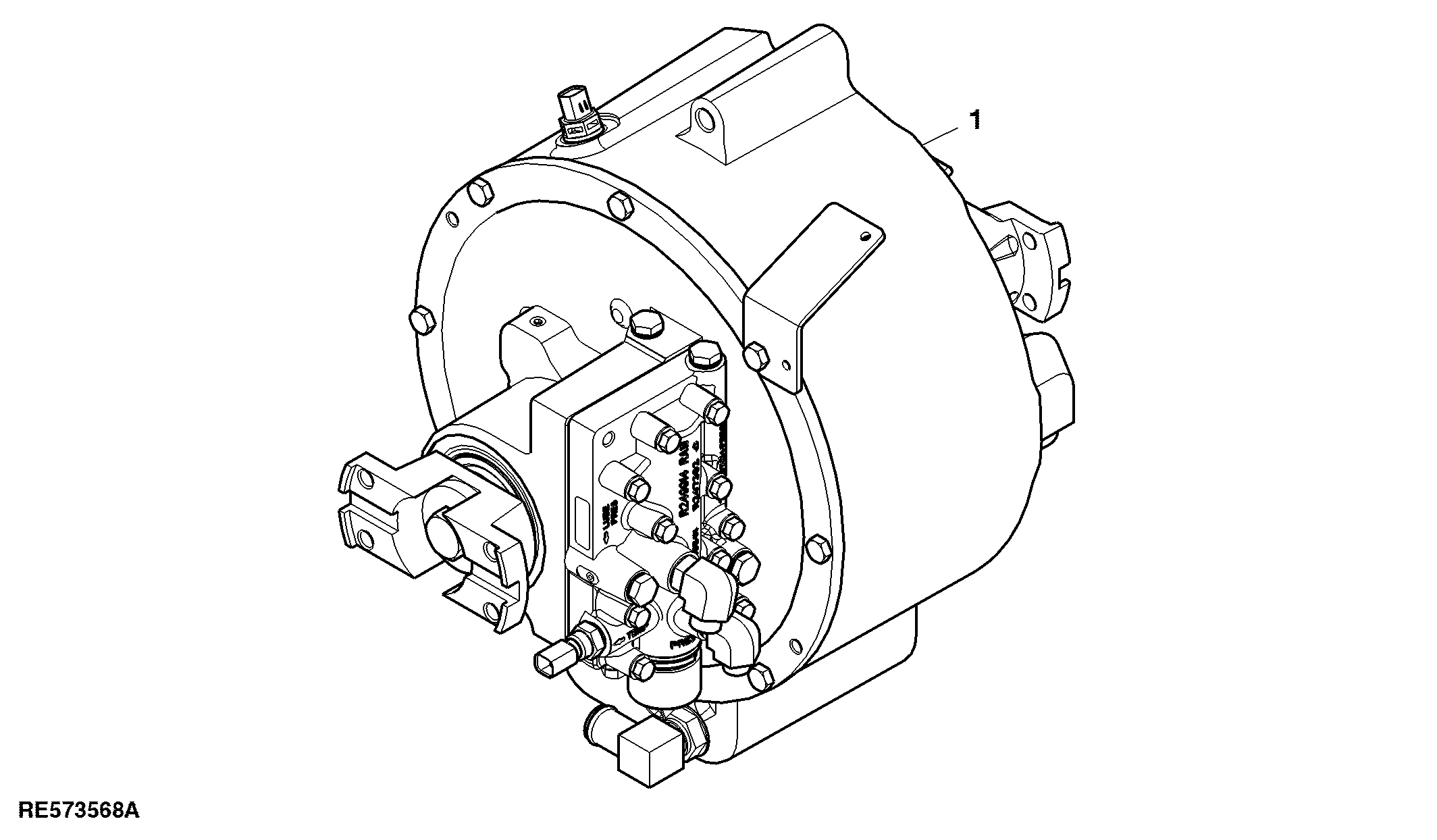 PTO Clutch Assembly, Double Reduction Axle, Attachment