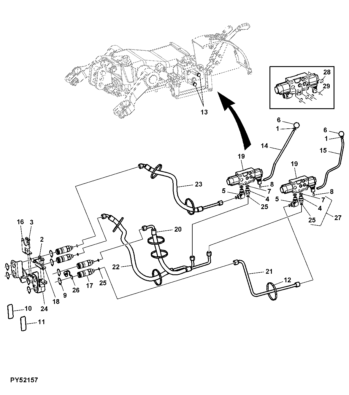 Dual Selective Control Valve And Lines (MITA HARIG)